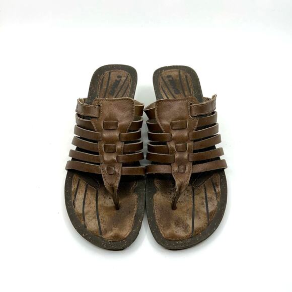 Teva Cabrillo Leather Wedge Sandals Brown Leather Women's 8 US - Picture 4 of 9